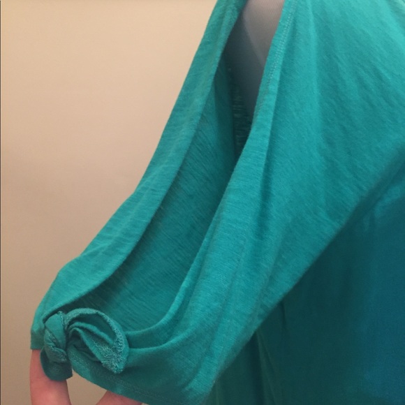 Loft 100 percent cotton cold shoulder tee - Picture 4 of 8